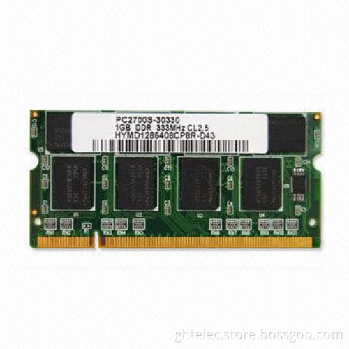 Laptop DDR 1GB 333MHz RAM memory, works w/ motherboards, ETT original chips and full compatible/test
